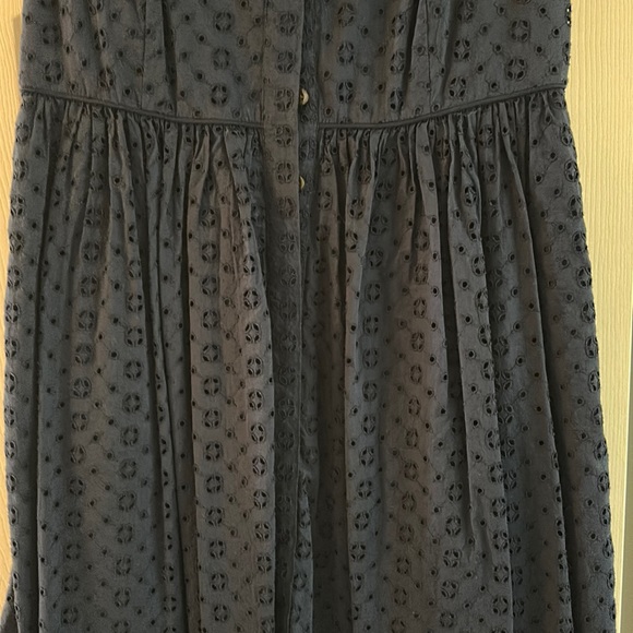 J. Crew Navy Eyelet Sleeveless Dress - Picture 4 of 7